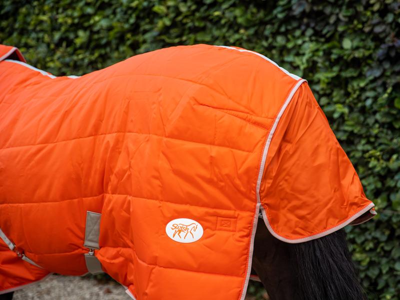 200g Stable Rug With Detachable Neck - Orange - image 3 - Wellbeing Pets