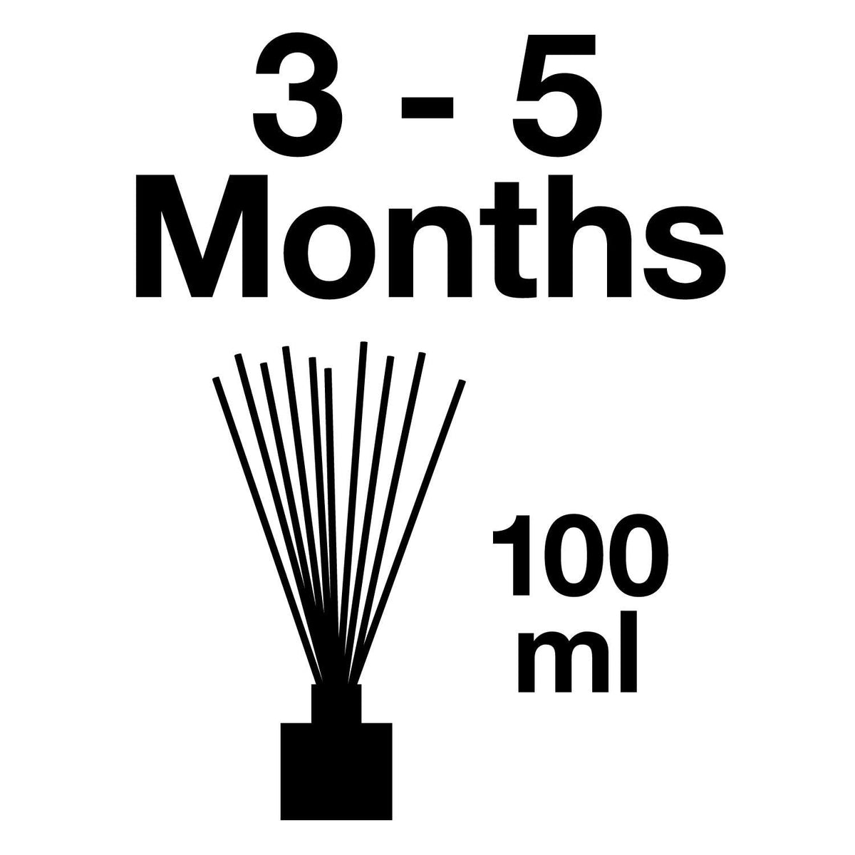 Pairfum London Luxury Reed Diffuser ‘eau de parfum’ 100 ml White Lavender - 10 Black Reeds