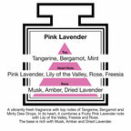 Pairfum London Luxury Reed Diffuser ‘eau de parfum’ 50 ml - Pink Lavender - 10 Black Reeds