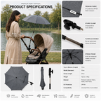 Premium Universal Baby Parasol / Umbrella - Fits All Pushchairs / Prams / Strollers And Buggies - Fits All Models