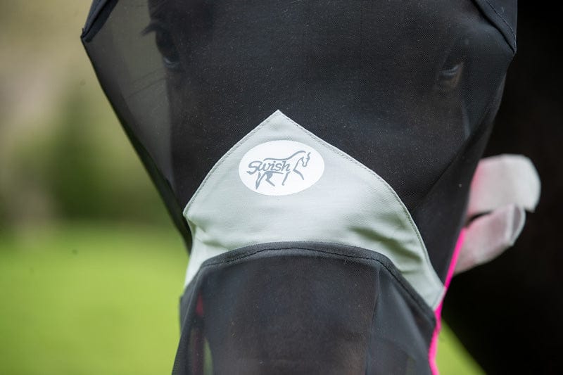 Horse Fly Mask With Nose - Pink - image 2 - Wellbeing Pets