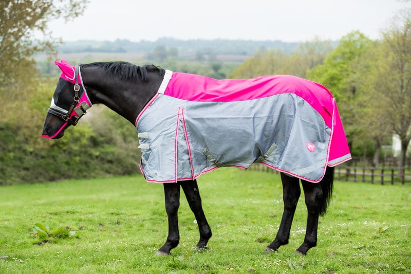 Horse Fly Mask With Nose - Pink - image 3 - Wellbeing Pets