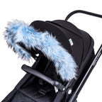 Pram Fur Hood Trim Attachment for Pushchair