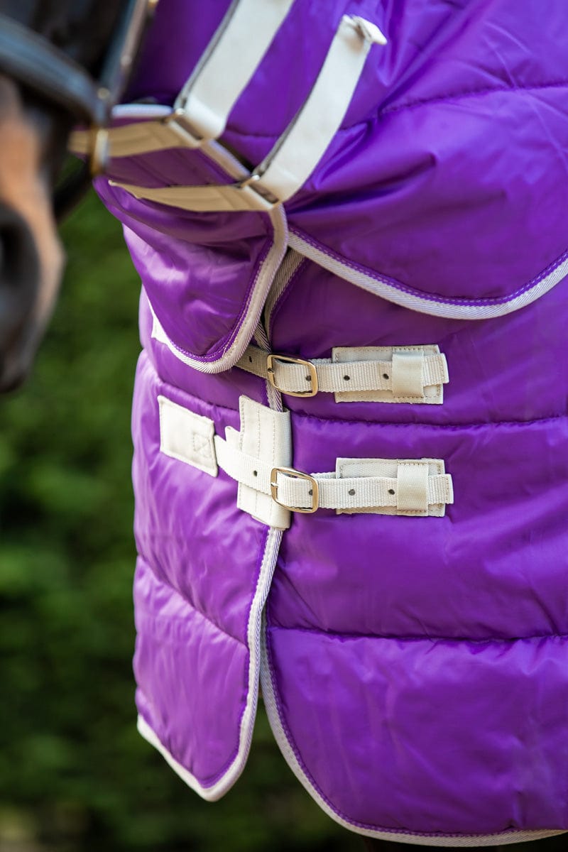 400g Detachable Neck Stable Rug - Purple - image 3 - Wellbeing Pets
