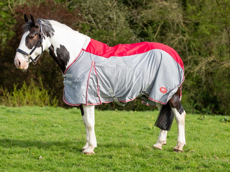 WIDE FIT Fly Turnout Combination Rug - Red (Mesh) - image 6 - Wellbeing Pets