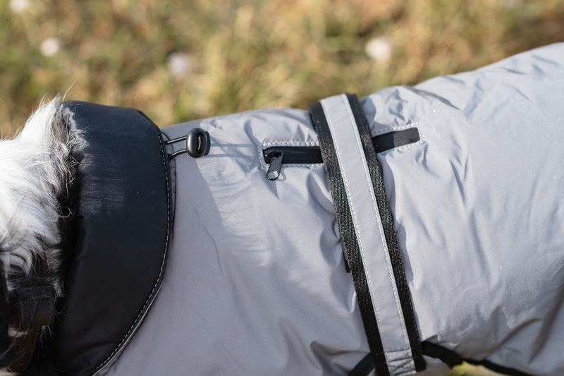 Luxe Waterproof Dog Coat 0g - Reflective Silver - image 6 - Wellbeing Pets