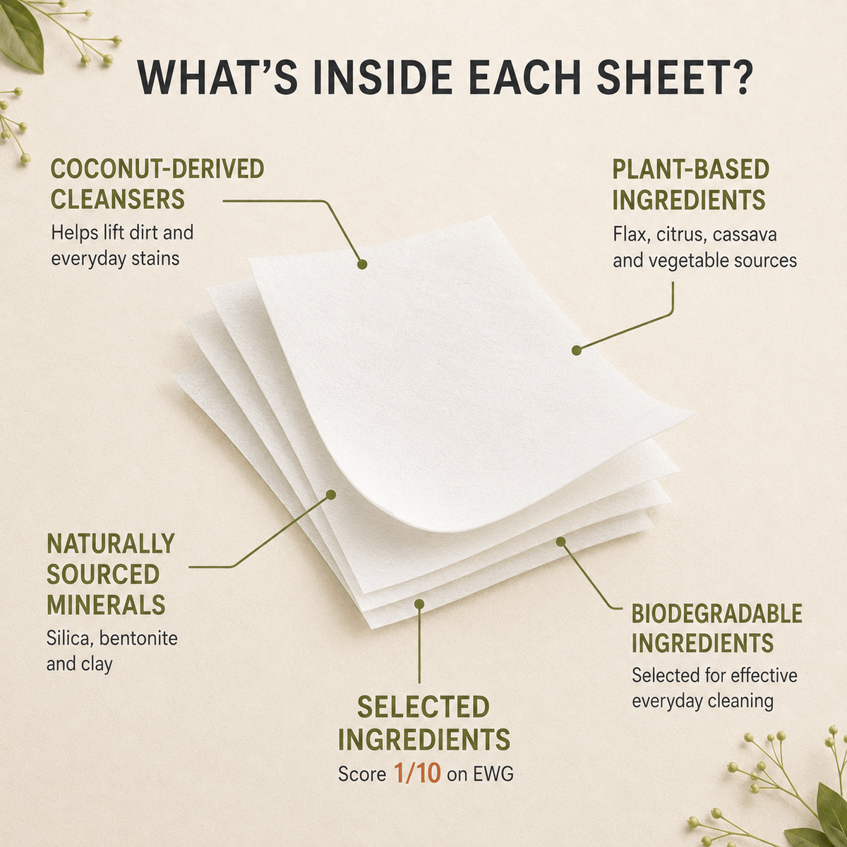 Re:gn Laundry Detergent Sheets | Plastic-Free, Eco-Friendly Washing | 64 Sheets