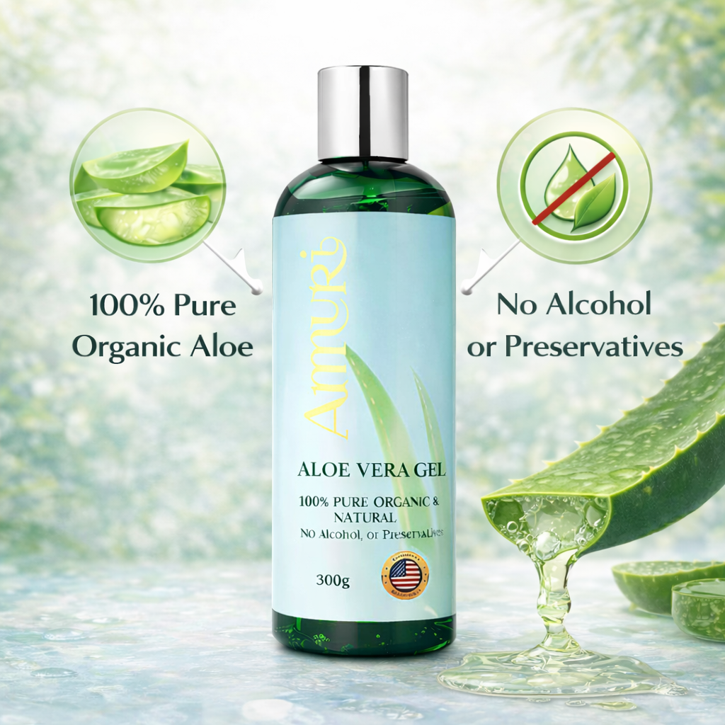 Aloe Vera Gel 300g Bottle – 5 Pack | Ammuri