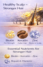 Biotin Shampoo for Hair Thinning & Thicker-Looking Hair (473ml) | Ammuri Beauty
