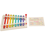 AtoZ Kids Xylophone Glockenspiel Musical Toy Xmas Gift with Mallet
