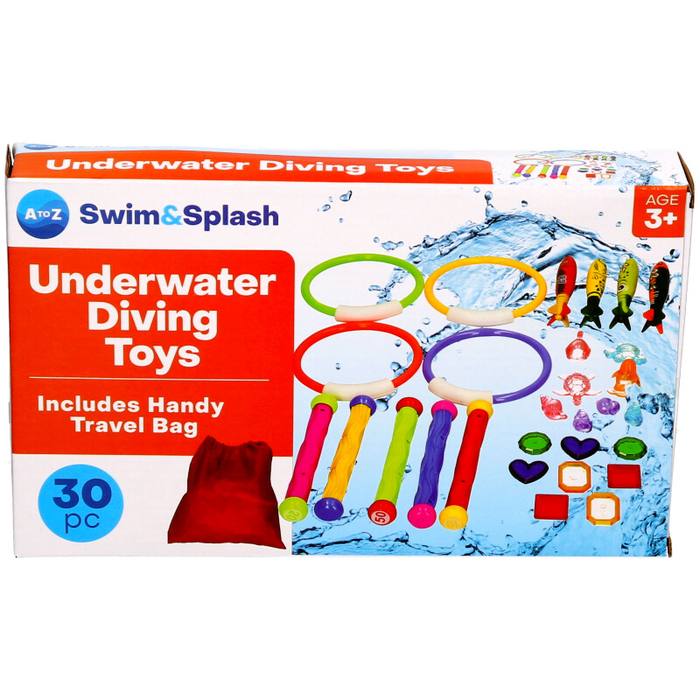 30 Piece Diving Toys Set – Underwater Pool Diving Game for Kids