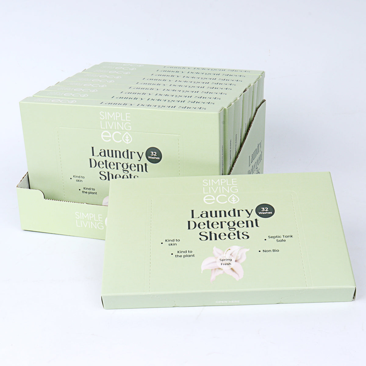 Simple Living Eco Laundry Detergent Sheets | 32 Washes | Made In UK