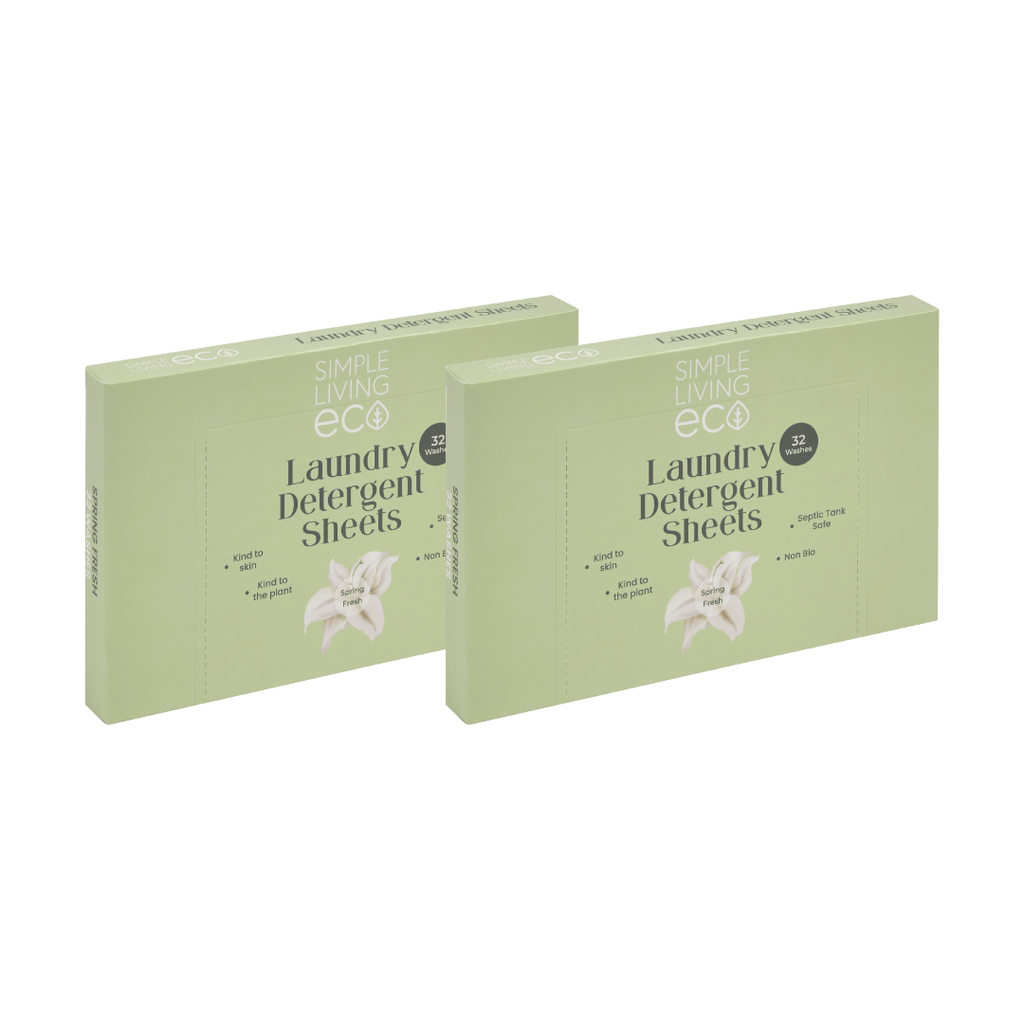 Simple Living Eco Laundry Detergent Sheets | 32 Washes | Made In UK
