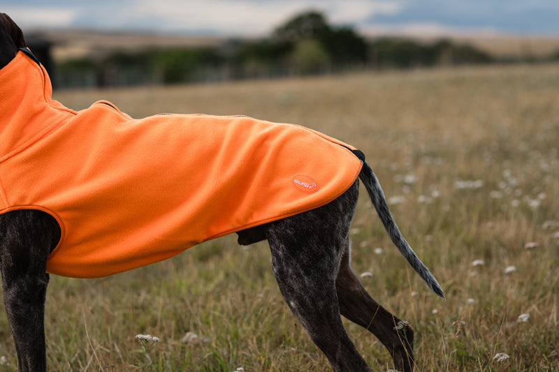 Fleece Dog Coat - Orange - image 5 - Wellbeing Pets
