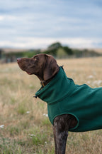 Fleece Dog Coat - Hunter Green - image 3 - Wellbeing Pets
