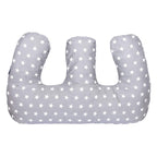 Twin Pregnancy Nursing Pillow - White Stars