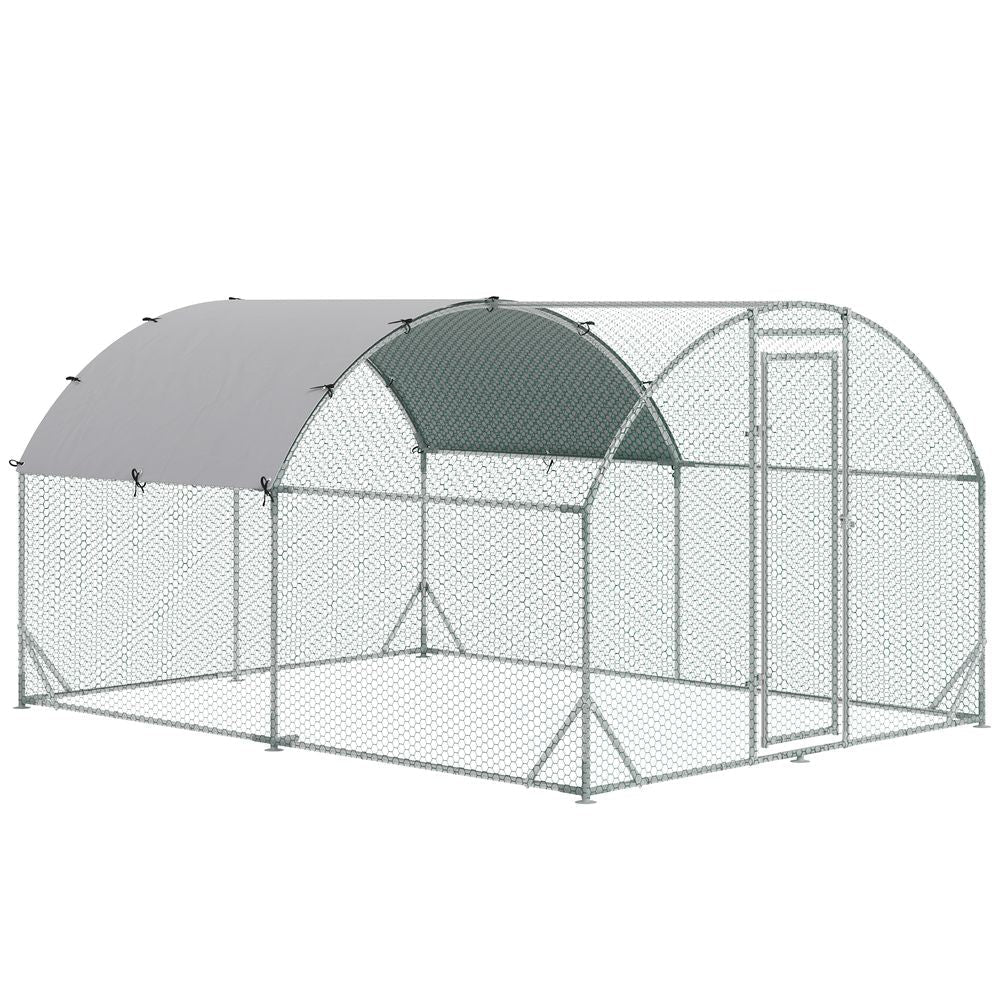 PawHut Walk-In Chicken Run | 2.8 x 3.8 x 2m - product image 2 - Wellbeing Pets