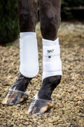 Double Locking Brushing Boots - White - Wellbeing Pets