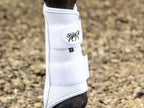 Double Locking Brushing Boots - White - image 3 - Wellbeing Pets