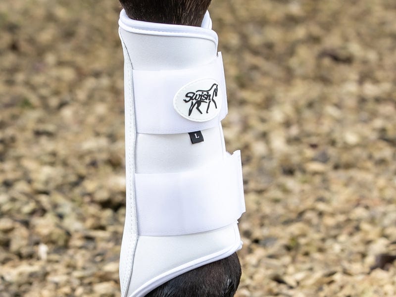 Double Locking Brushing Boots - White - image 3 - Wellbeing Pets