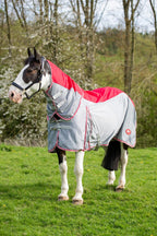 WIDE FIT Fly Turnout Combination Rug - Red (Mesh) - image 2 - Wellbeing Pets